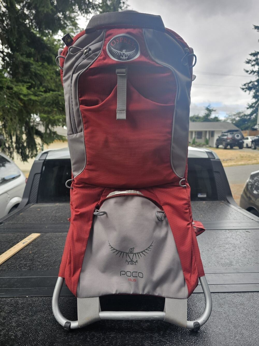 Osprey POCO Plus Baby Backpack Carrier w/ Sun/Rain Covers Infant Toddler ADJUSTS